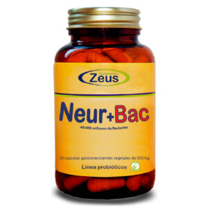 NEUR-BAC de Zeus, complemento alimenticio con Hericium erinaceus, DMAE y Ginkgo biloba