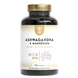 Ashwagandha KSM-66 N2 Natural Nutrition, 180 cápsulas