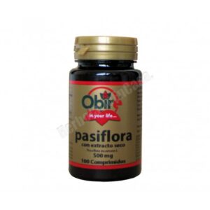 Pasiflora con extracto seco 500 mg de Obire, 100 comprimidos